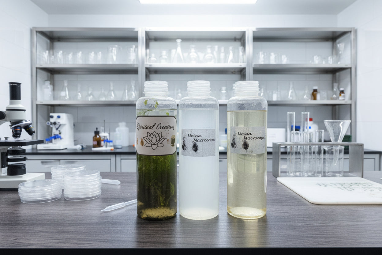 1000+ Live Moina Macrocopa (Daphnia's Smaller Cousin) Culture, food mix too!