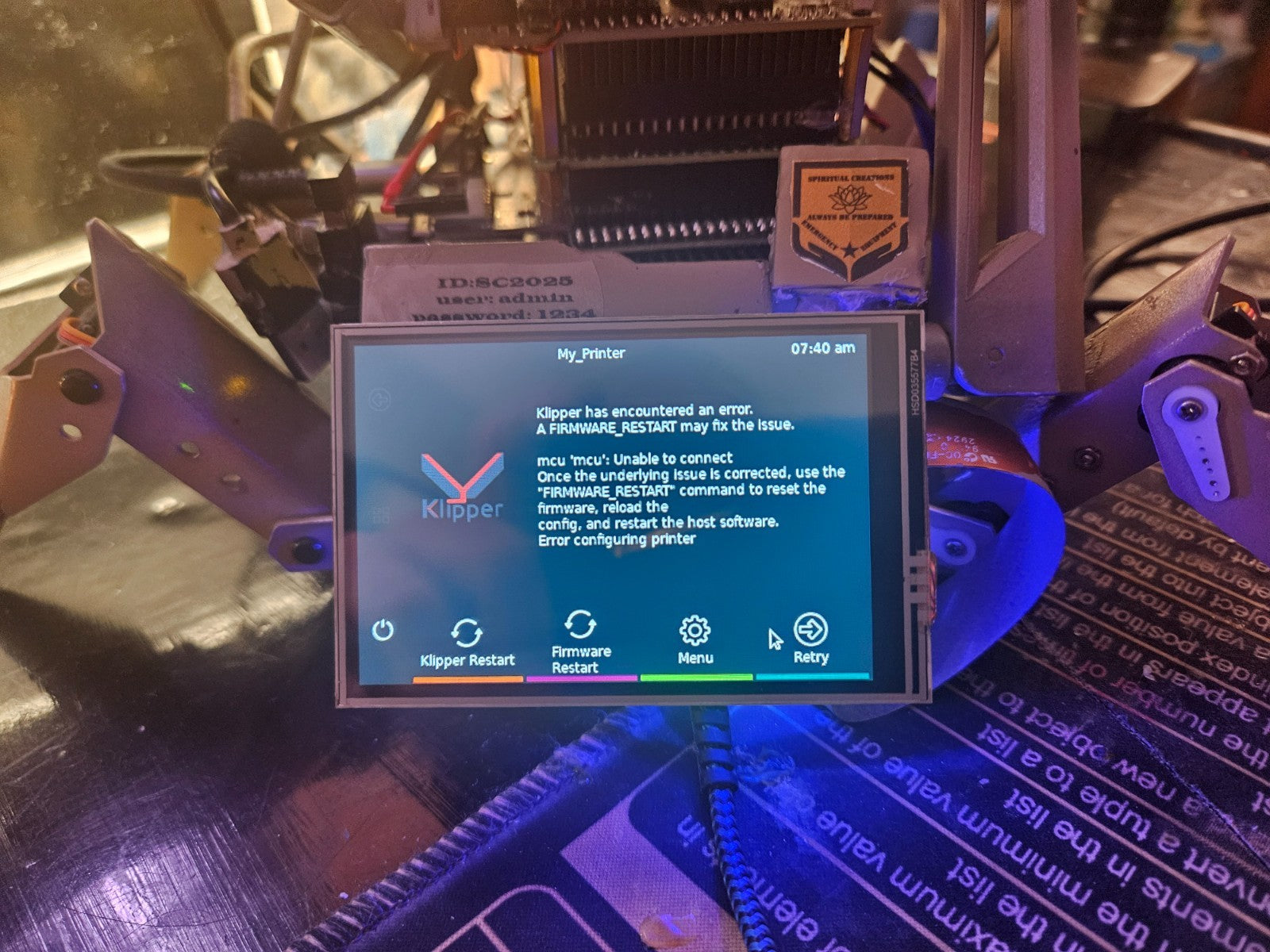 Pi Zero 2 W Klipper 3D Printer Upgrade, Klipperscreen, Mainsail OS, Crows Nest