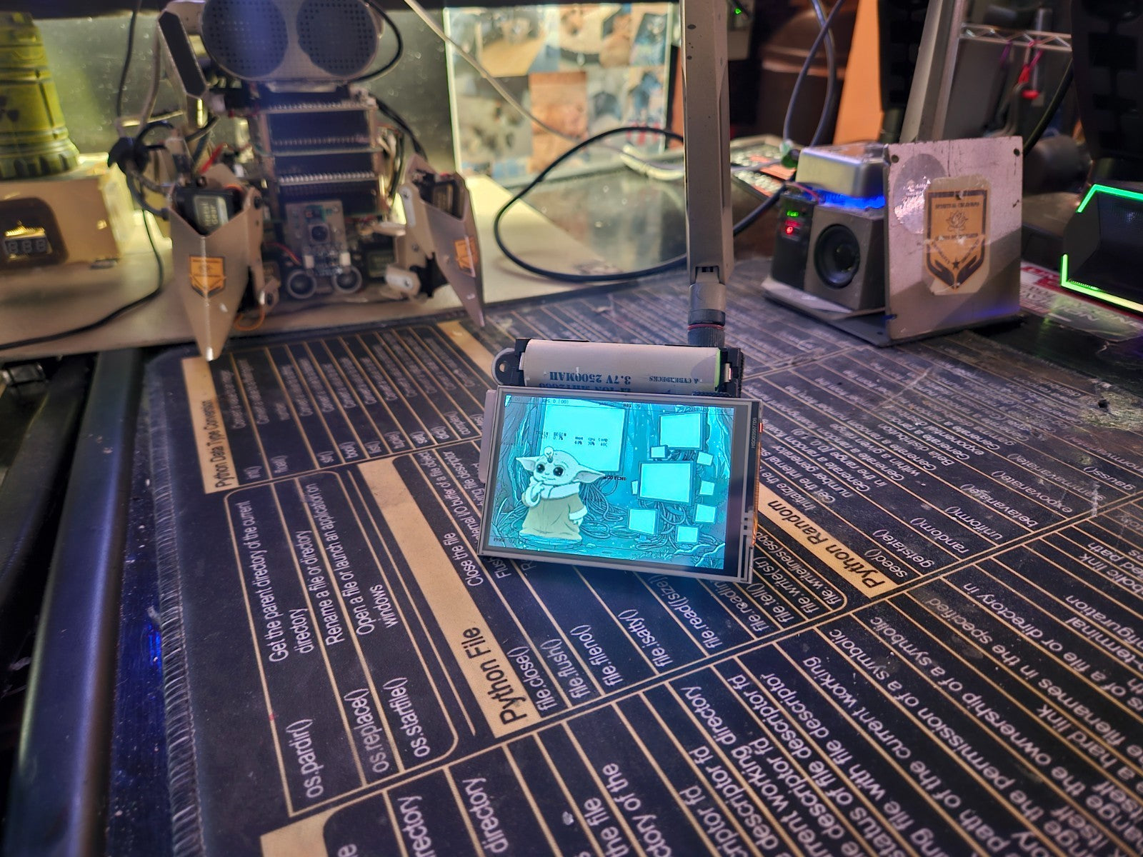 NETWORK SECURITY PEN TESTER Pwnagotchi+Fancygotchy long range antennae