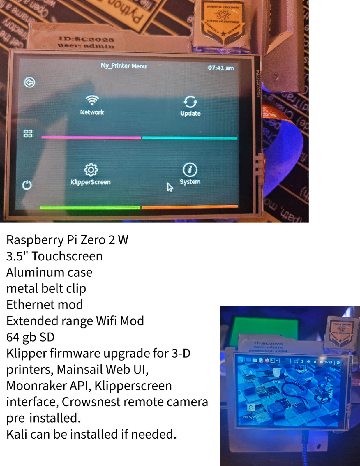 Pi Zero 2 W Klipper 3D Printer Upgrade, Klipperscreen, Mainsail OS, Crows Nest