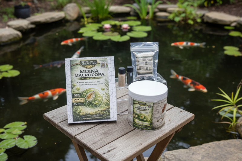 Live Moina Macrocopa 22 Oz Container With Spirulina And Dry Yeast Food Mix For Freshwater Betta Tanks