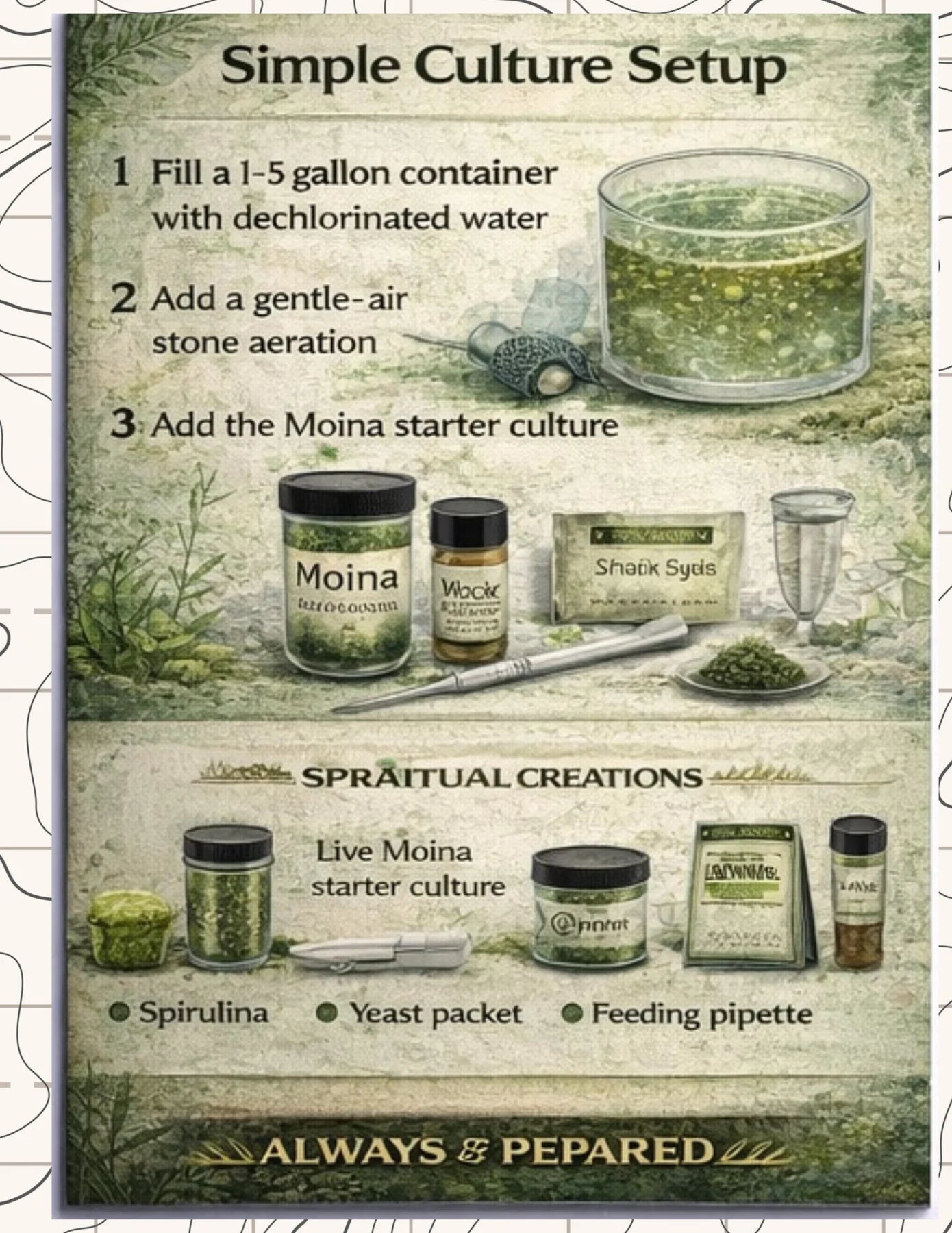 Moina Macrocopa simple culture setup